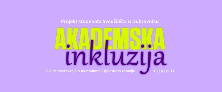Dubrovački studenti pokreću ciklus predavanja o mentalnom zdravlju i inkluziji