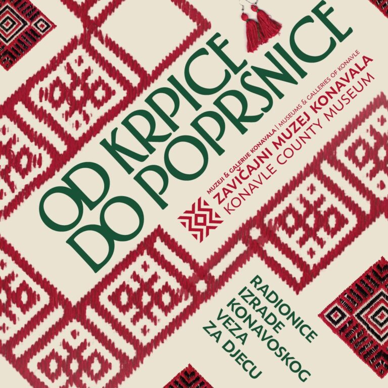 USKORO Radionice izrade konavoskog veza za djecu – Od krpice do poprsnice