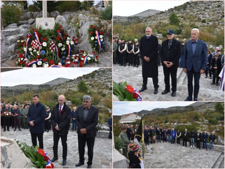Na Vojskom dolu položeni vijenci i zapaljene svijeće na spomen ploču Matu Golubiću, u Stravči služena sveta misa