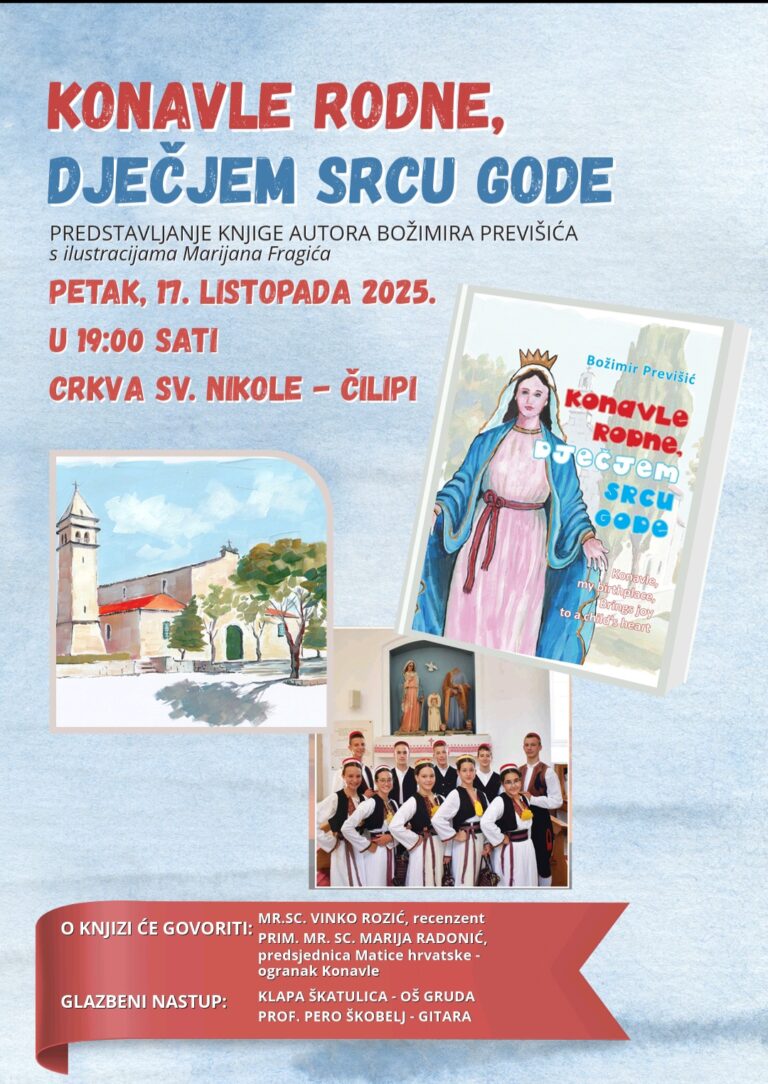 Predstavljanje knjige vjeroučitelja Božimira Previšića u Čilipima 