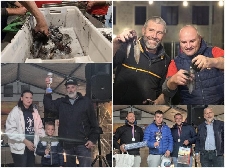 FOTO: Održan Squid Game Slano 2025., ulovljeno 30 kila liganja