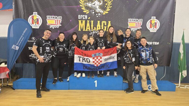 Taekwon-do Klub “Shark” Dubrovnik osvojio sedam medalja na Malaga Openu u Španjolskoj