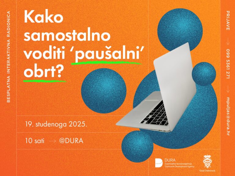 Besplatna radnica u DURA-i: Kako samostalno voditi paušalni obrt