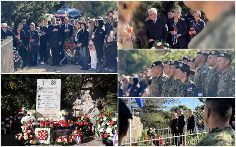 Polaganjem vijenaca i paljenjem svijeća u Komolcu i na Strinčjeri obilježena 34. obljetnica pogibije hrvatskih branitelja