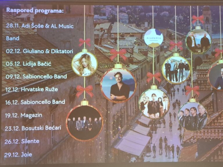 VIDEO/Predstavljen Advent na Vojnoviću, evo koja će glazbena imena ovo godine zabavljati Dubrovčane