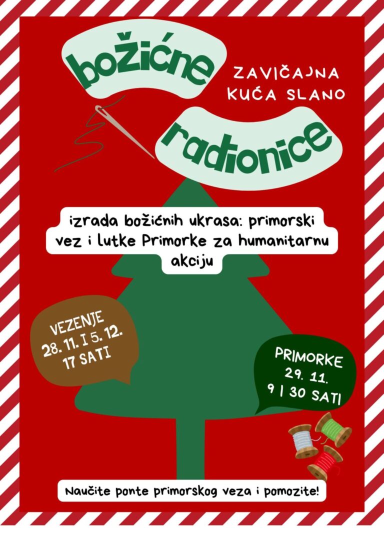 Humanitarne božićne radionice u Zavičajnoj kući Dubrovačkog primorja