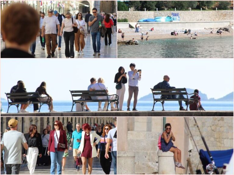 FOTO: Stigao nam je i studeni, a na Stradunu kratki rukavi