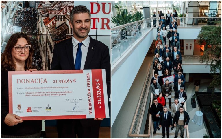 FOTO: Dodijeljene zahvalnice za Dubrovačku trpezu