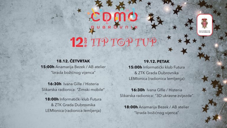 Otvorene prijave TIP TOP TUP & 12. DZF
