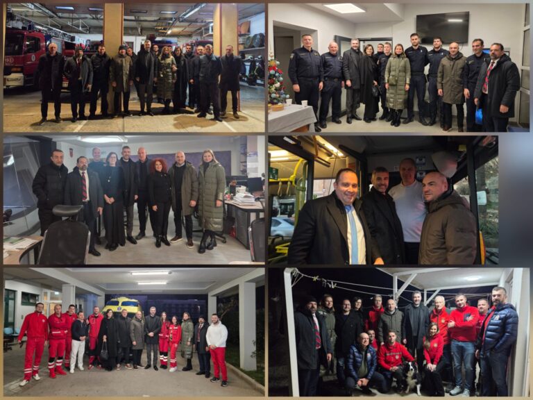 Gradonačelnik Franković obišao dežurne službe uoči novogodišnje noći