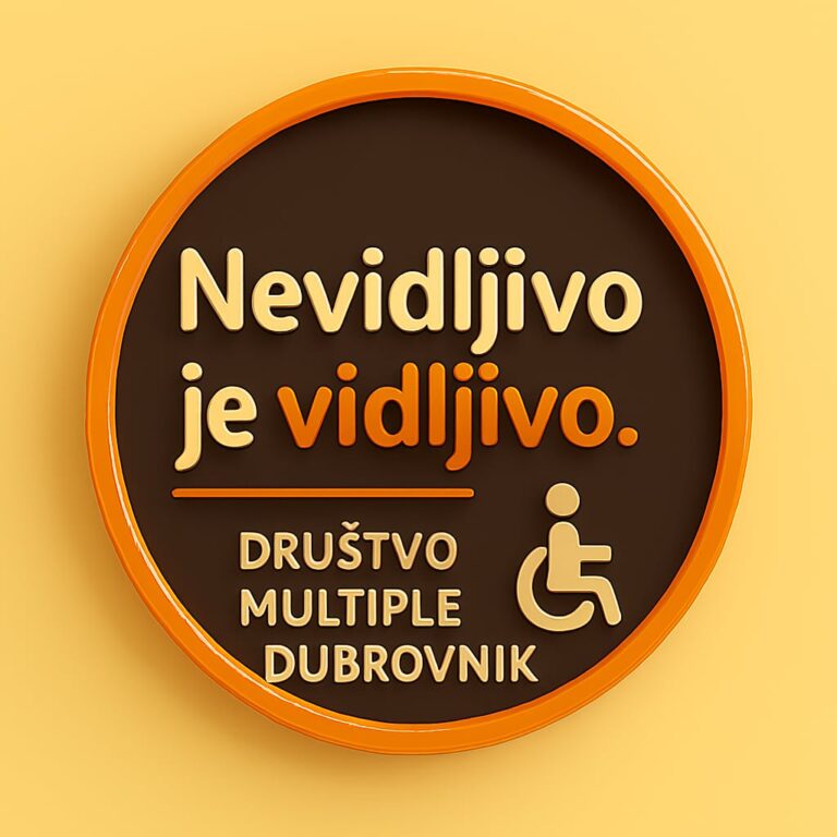 NEVIDLJIVO JE VIDLJIVO Županijsko društvo pokrenulo inicijativu čiji je cilj povećati vidljivost, razumijevanje i podršku oboljelima osobama koje žive s MS-om