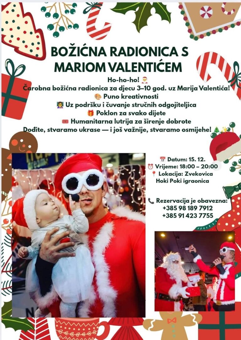 Čarobna radionica božićnih ukrasa i lutrija u Konavlima