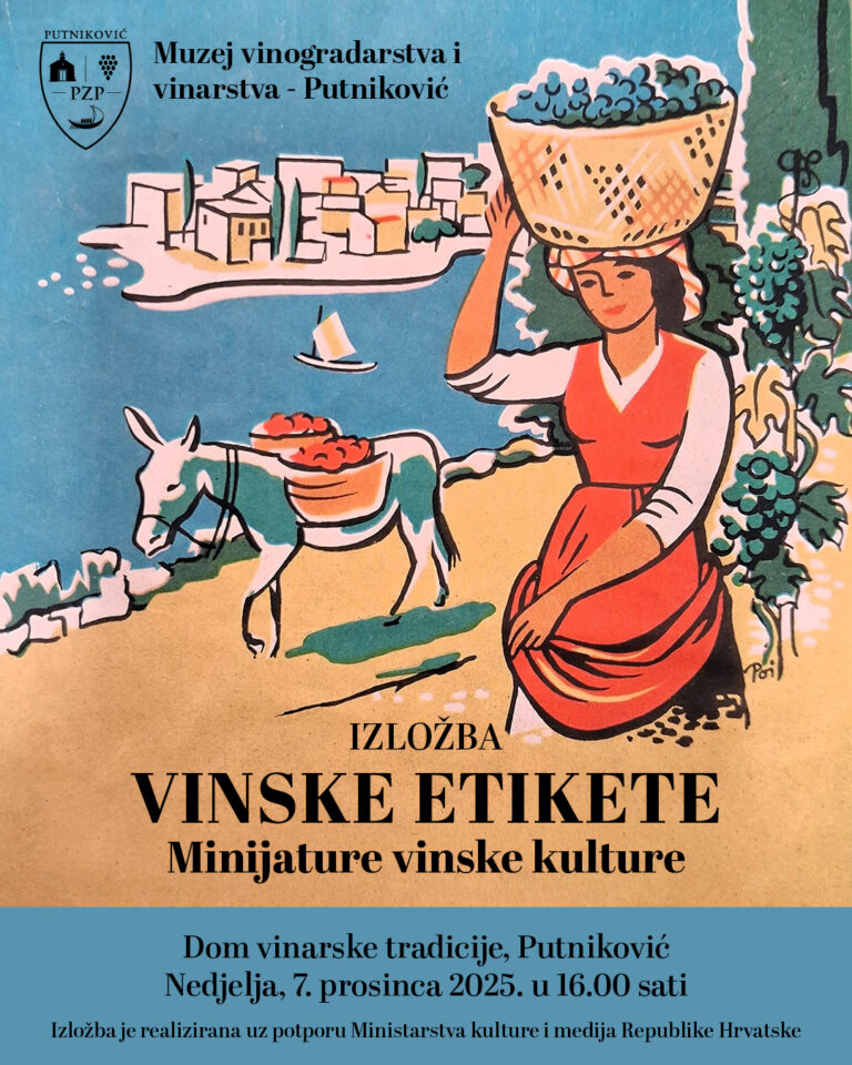 U Muzeju vinogradarstva i vinarstva – Putniković otvara se izložba “Vinske etikete – minijature vinske kulture”