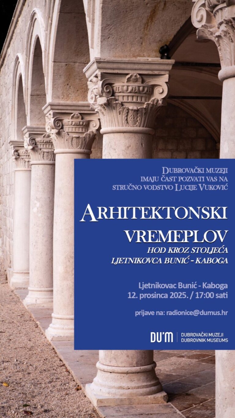Lucija Vuković vodi kroz arhitektonski vremeplov Ljetnikovca Bunić – Kaboga