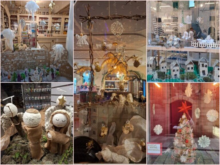 FOTO: Pogledajte kako su mališani ukrasili izloge na Stradunu