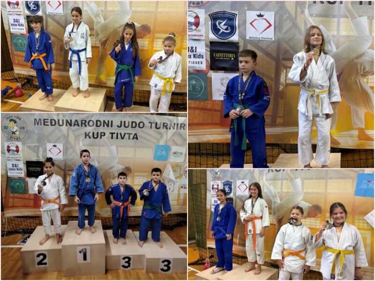 JK Fortitudo osvojio pet medalja na IX. Međunarodnom judu kupu u Tivtu