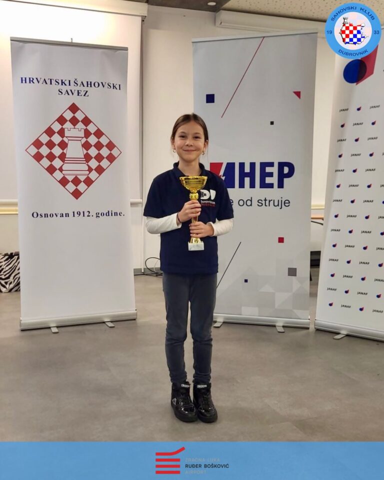 Matea Račević osvojila srebrenu medalju na Pojedinačnom prvenstvu Hrvatske u šahu