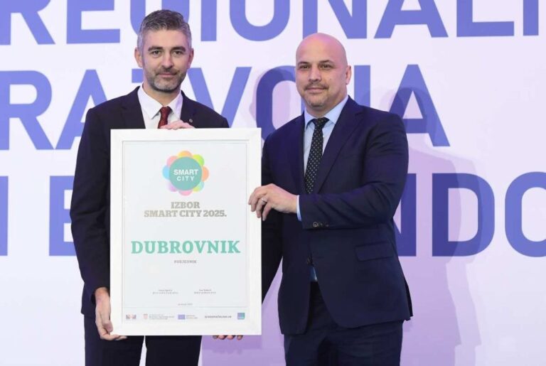 JOŠ JEDNO PRIZNANJE Dubrovnik je četvrti put proglašen najboljim Smart City gradom