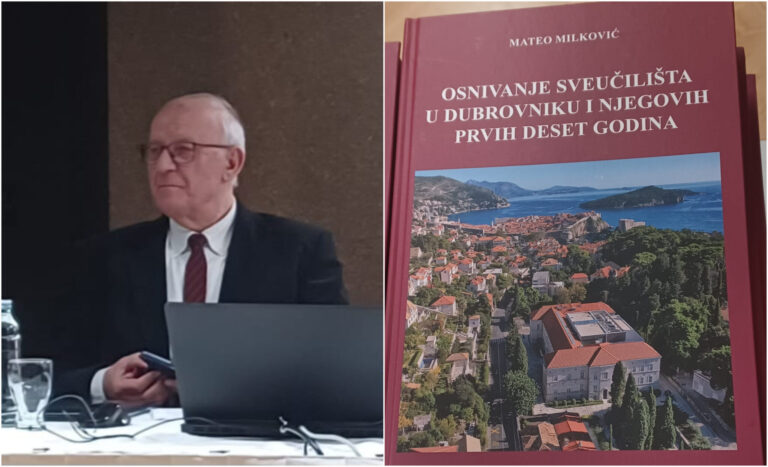 Prvi rektor Mateo Milković predstavio knjigu o prvih 10 godina Sveučilišta u Dubrovniku