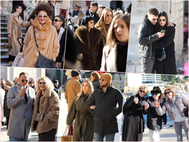 FOTO: Ni bura nije pokvarila veselje posljednjeg đira Stradunom u 2025. godini