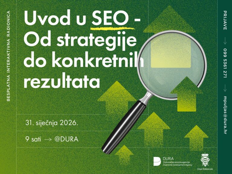 DURA organizira besplatnu radionicu „Uvod u SEO – od strategije do konkretnih rezultata“