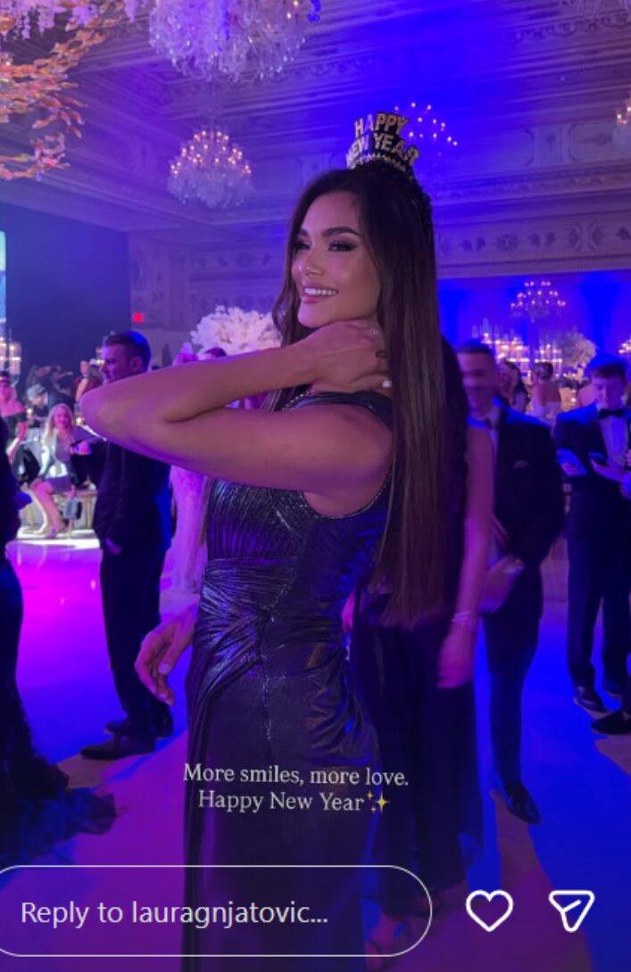 Laura Gnjatović dočekala Novu godinu s Trumpom