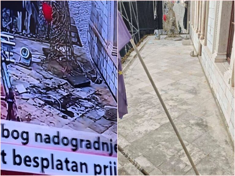 Na društvenim mrežama osvanula fotografija oštećenja na taraci Sponze, gradonačelnik sve demantirao