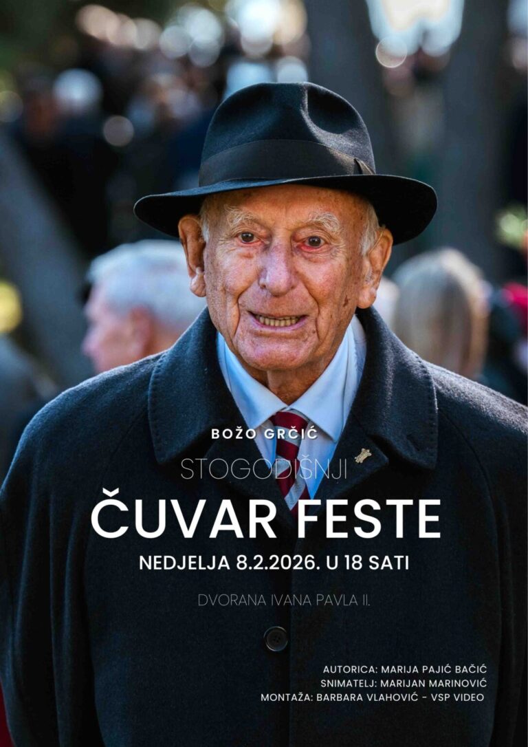 Premijera dokumentarnog filma „Božo Grčić – stogodišnji čuvar Feste“