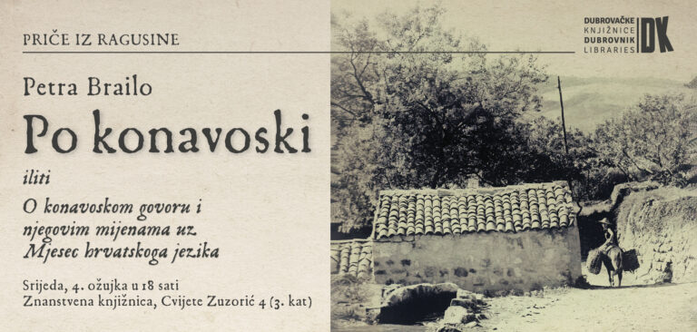 „Po konavoski“ u Znanstvenoj knjižnici – predavanje o govoru koji čuva identitet Konavala