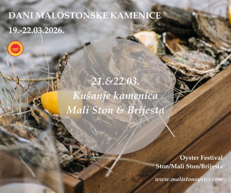 Subotnja festa u Stonu i Brijesti – vrhunac Dana malostonske kamenice 2026.