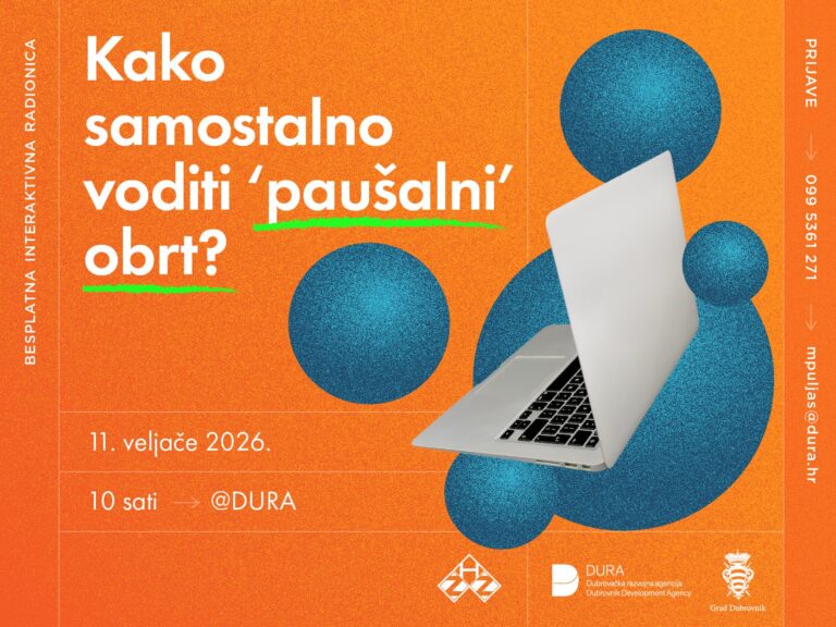DURA organizira besplatnu radionicu “Kako samostalno voditi paušalni obrt”