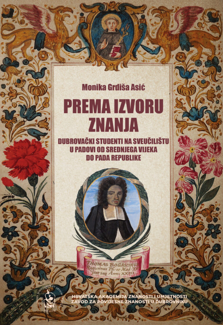 Objavljena nova knjiga Monike Gdriša – Asić o dubrovačkim studentima na sveučilištu o Padovi od ranog srednjeg vijeka do pada Republike