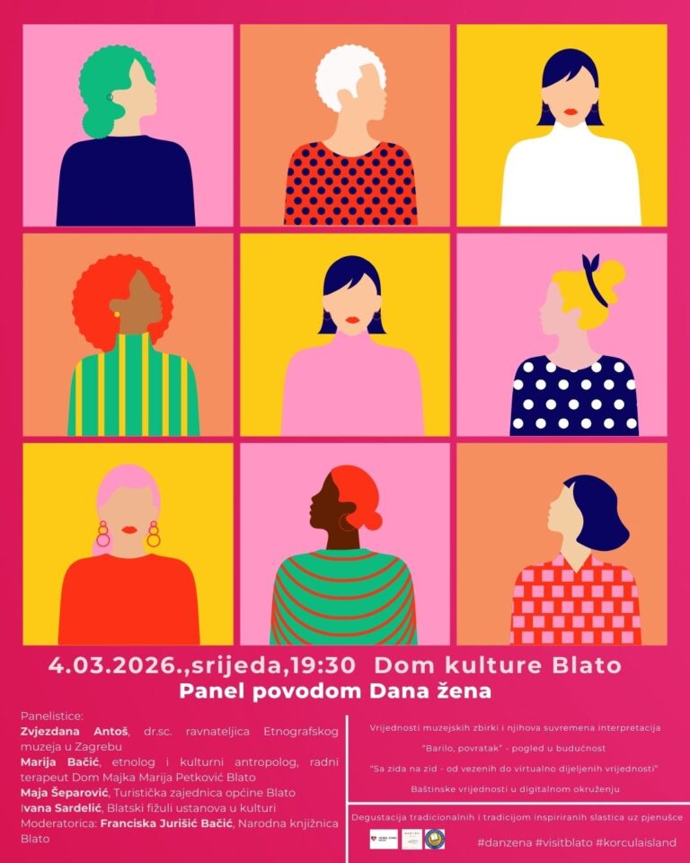 Od zidnjaka do zida na mrežama na Panelu povodom Dana žena, 4. ožujka u Blatu