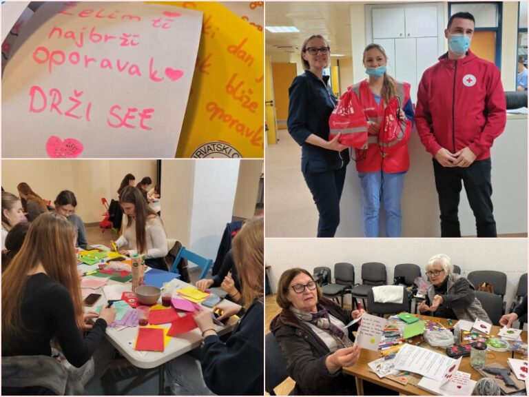 Članovi Crvenog križa s 230 poruka dobrih želja uljepšali dan osobama na liječenju u OB Dubrovnik