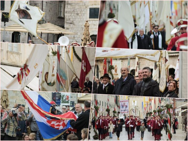 FOTO: Procesijom ulicama grada, izvijanjem barjaka i misom na Gorici zatvorena je ovogodišnja Festa svetog Vlaha