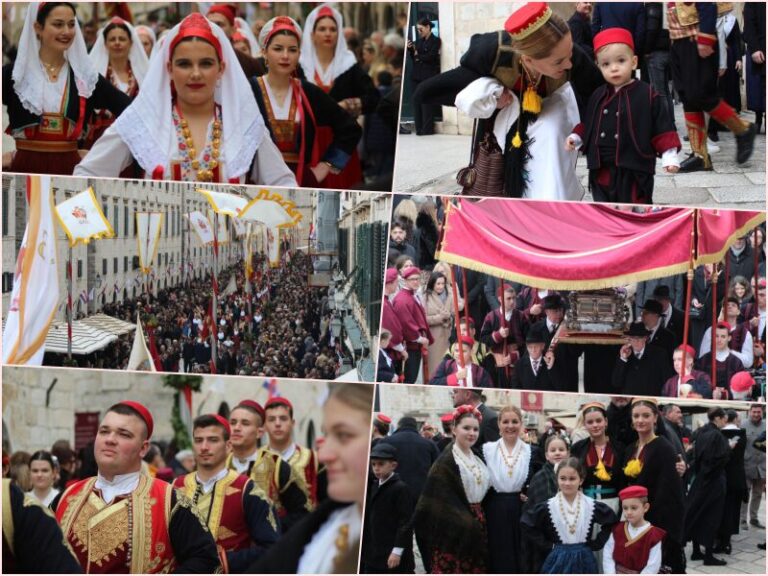 VELIKA GALERIJA: Procesija na Stradunu, barjaci, festanjuli i nošnje iz svih krajeva uveličali Festu