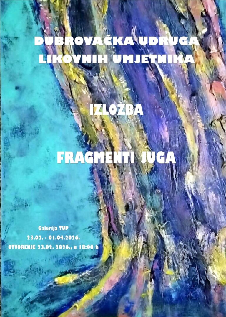 Dubrovačka udruga likovnih umjetnika otvara izložbu „Fragmenti juga”