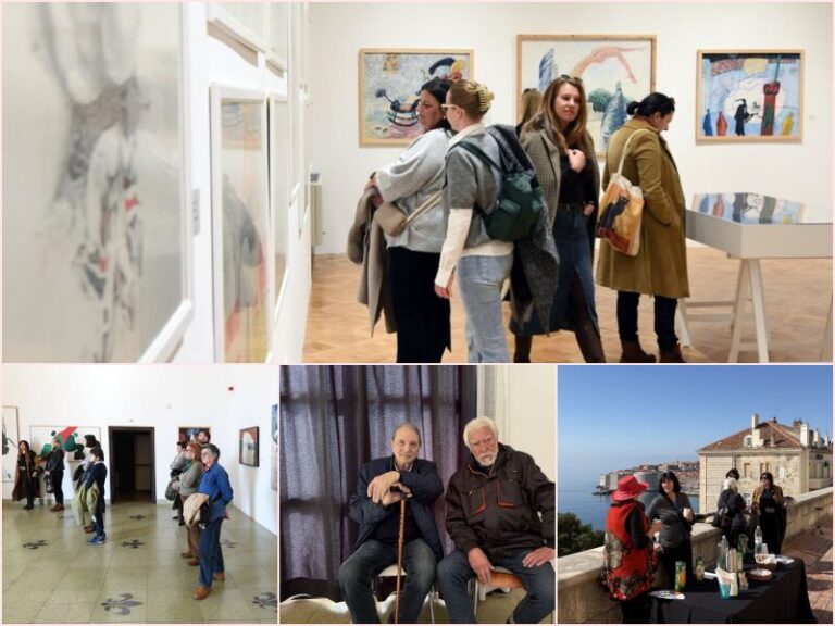 FOTO: Jutros se u Galeriji pila kava uz stručno vodstvo kroz retrospektivnu izložbu Josipa Škerlja