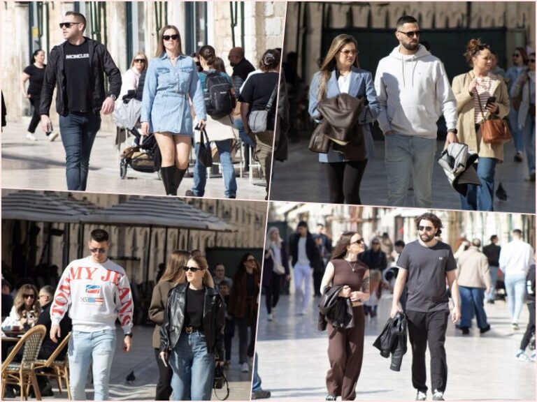 FOTO: Proljeće je stiglo na Stradun, a s njim i kratki rukavi i sladoledi