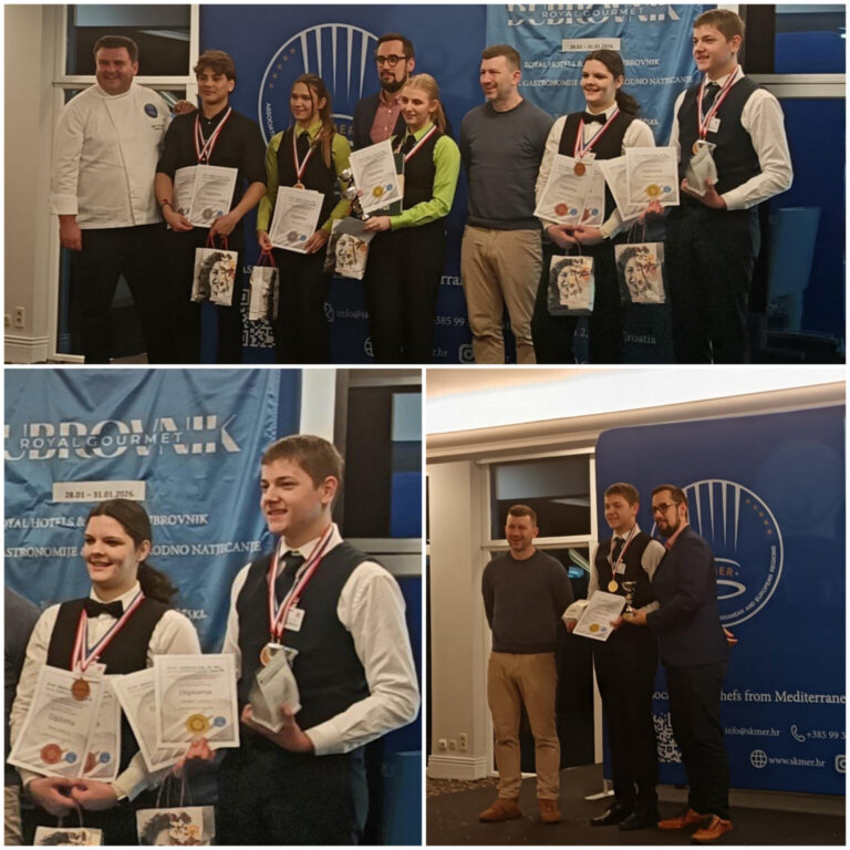 Bravo! Učenici TUŠ-a Marko Lonac i Petra Bašica osvojili zlato i tri bronce za koktele od kave i latte art