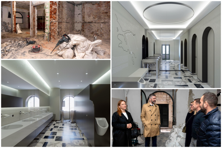 Franković u obilasku gradilišta budućeg javnog WC-a u povijesnoj jezgri. Pogledajte kako će izgledati