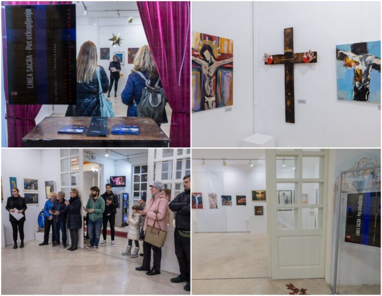 Otvorena izložba „Linea sacra – Put otkupljenja“ posvećena temi križnog puta i suvremenim likovnim promišljanjima Kristove muke