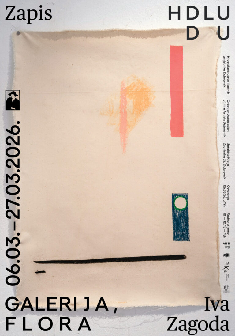 Izložba “Zapis” Ive Zgode u Galeriji Flora