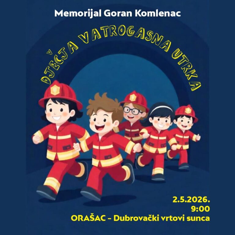 Dječja vatrogasna utrka u čast preminulom vatrogascu Goranu Komlencu