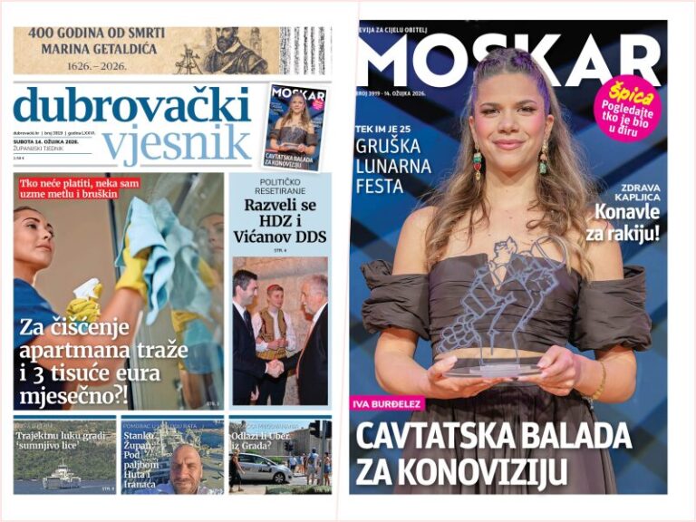 Na kioscima je novi broj Dubrovačkoj vjesnika
