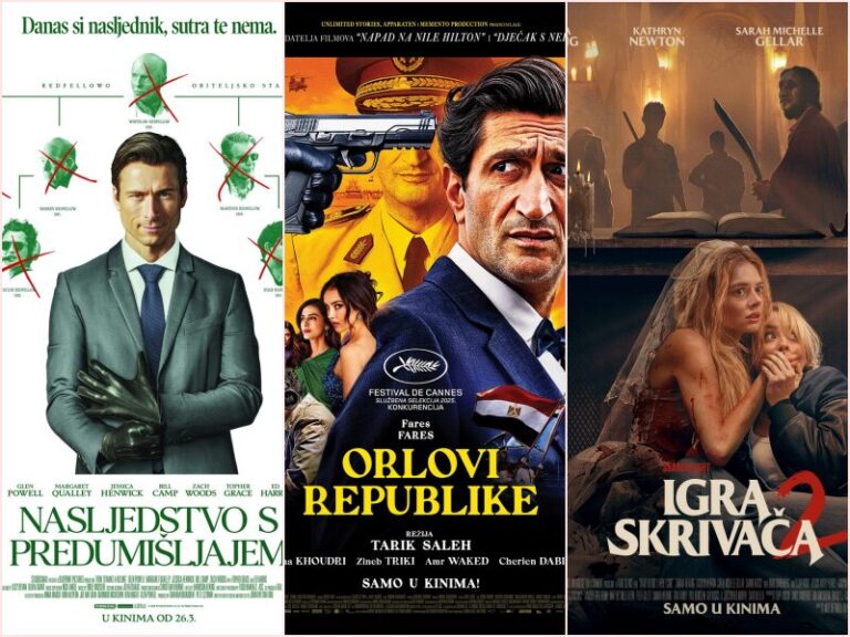 Od četvrtka na programu Kinematografa: Orlovi republike, Nasljedstvo s predumišljajem, Igra skrivača: duplo ili ništa…