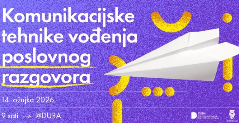DURA organizira radionicu “Komunikacijske tehnike vođenja poslovnog razgovora”