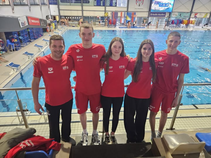 Plivači Juga slavili u Mariboru! Bravo Lara, Petra, Lukša i Niko!