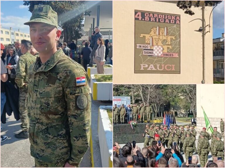 VIDEO/FOTO: Ročnici na temeljnom vojnom osposobljavanju položili prisegu, među njima i Štefan Košćica s Osojnika