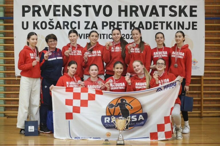 Pretkadetkinje ŽKK Ragusa brončane na Prvenstvu Hrvatske